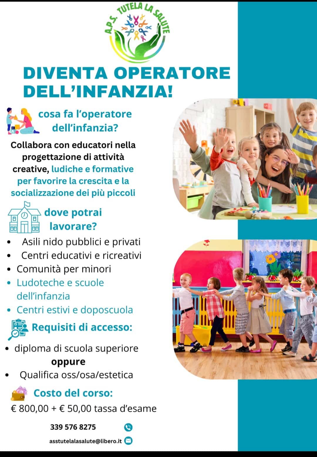 Locandina Operatore dell’infanzia